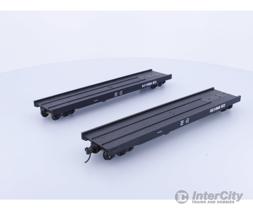 Mckean 1006 HO 50’ Flat Car 2 Pack 686114 / 686130 Freight Cars