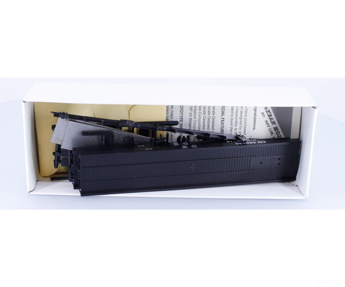 Mckean 1006 HO 50’ TOFC Flat Car Kit (2 Pack) #2 Canadian National (CN) 686130/686114 - Freight Cars