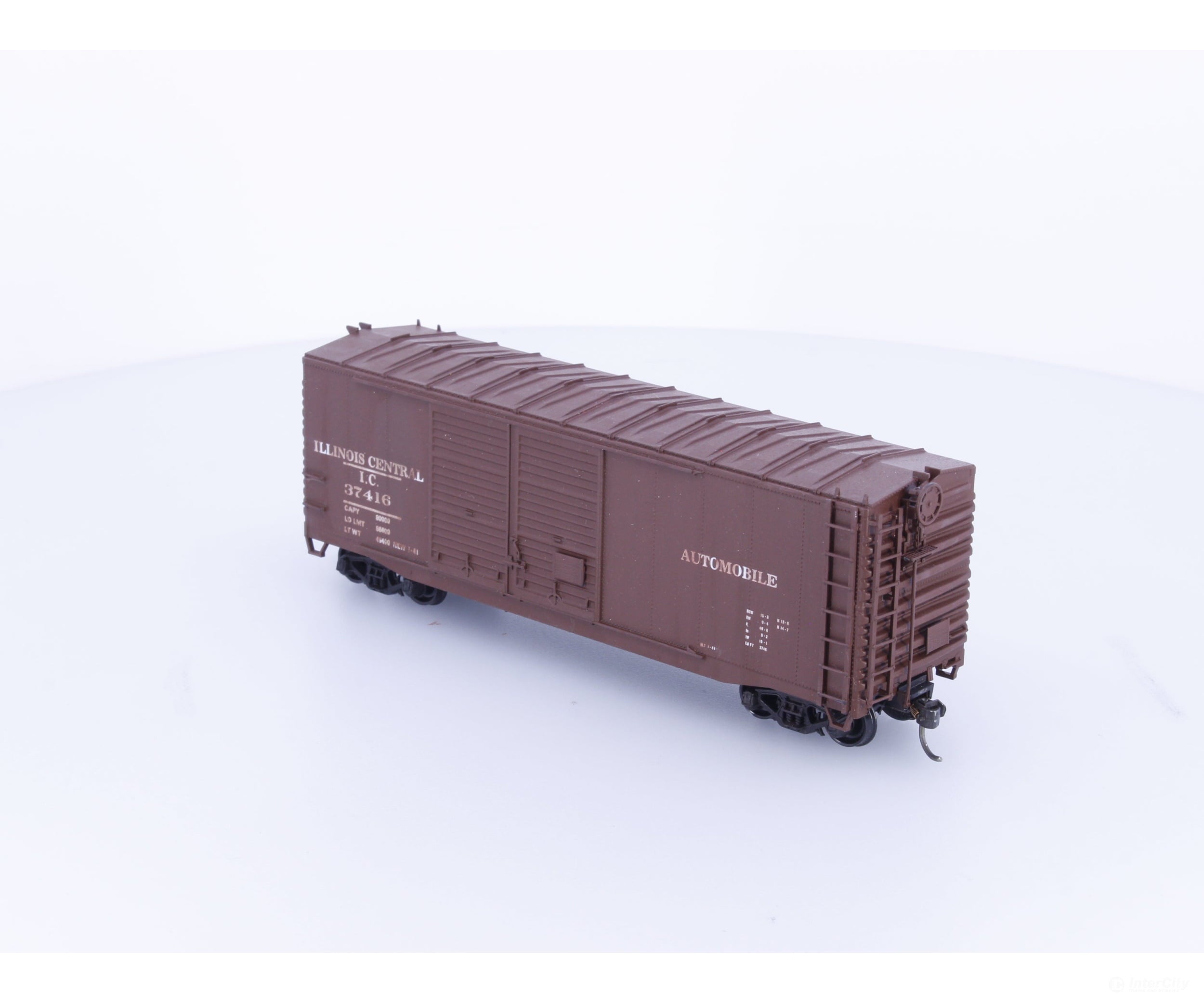 Mckean 313 HO 40’ Standard Box Car Double Doors Illinois Central (IC) 37416 - Freight Cars