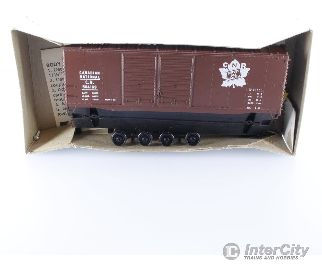 Mckean 316 HO 40’ Double Door Box Car Canadian National (CN) 584169 Freight Cars