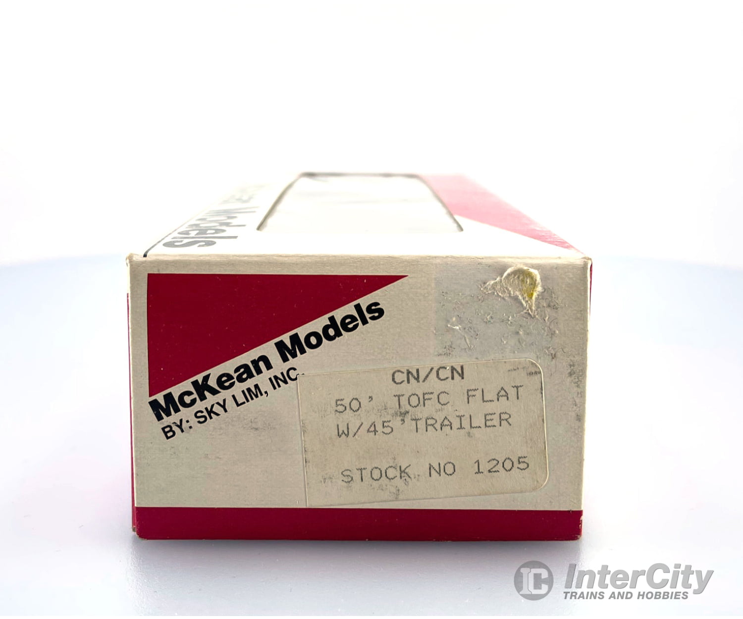 Mckean Models 1205 Ho 50’Tofc Flat W.45 Trailer Canadian National (Cn) 15129 Freight Cars