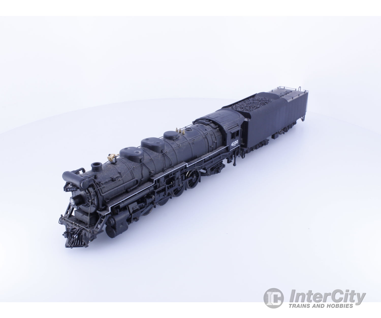 Mehano 4100 HO 4100 Class 2-10-2 Steam Locomotive with Brass Tender 4100 Analog DC Locomotives