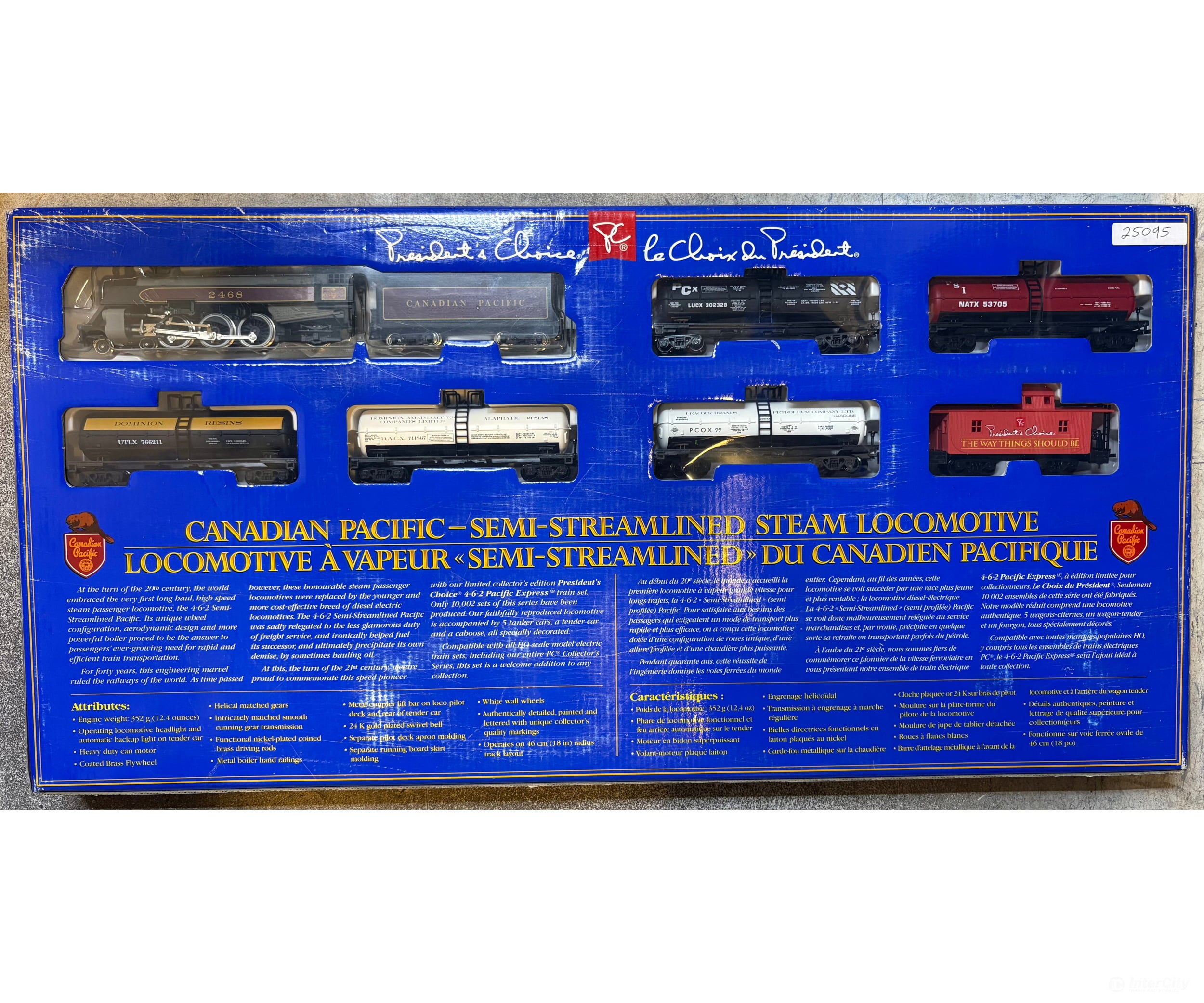 Mehano 462 HO President Choice 4-6-2 Pacific Express Starter Set Canadian Pacific (CP) 2468 Analog DC (#1) - Starter &