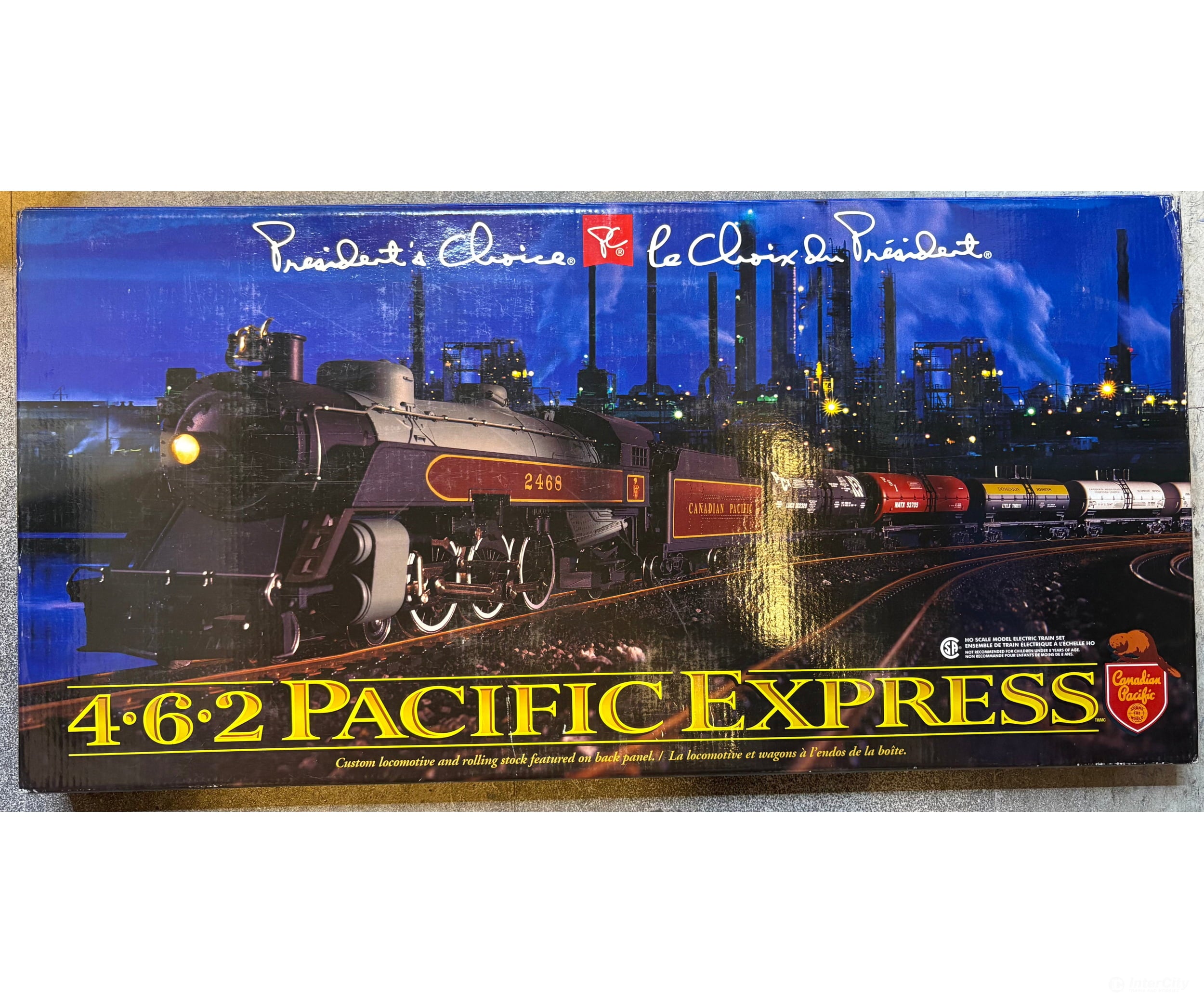 Mehano 462 HO President Choice 4-6-2 Pacific Express Starter Set Canadian Pacific (CP) 2468 Analog DC - Starter & Train