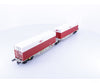 Mehano 58864 HO OBB Cargo RailCargo Dual Intermodal Flat Cars with Containers - European Freight Cars