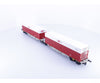 Mehano 58864 HO OBB Cargo RailCargo Dual Intermodal Flat Cars with Containers - European Freight Cars