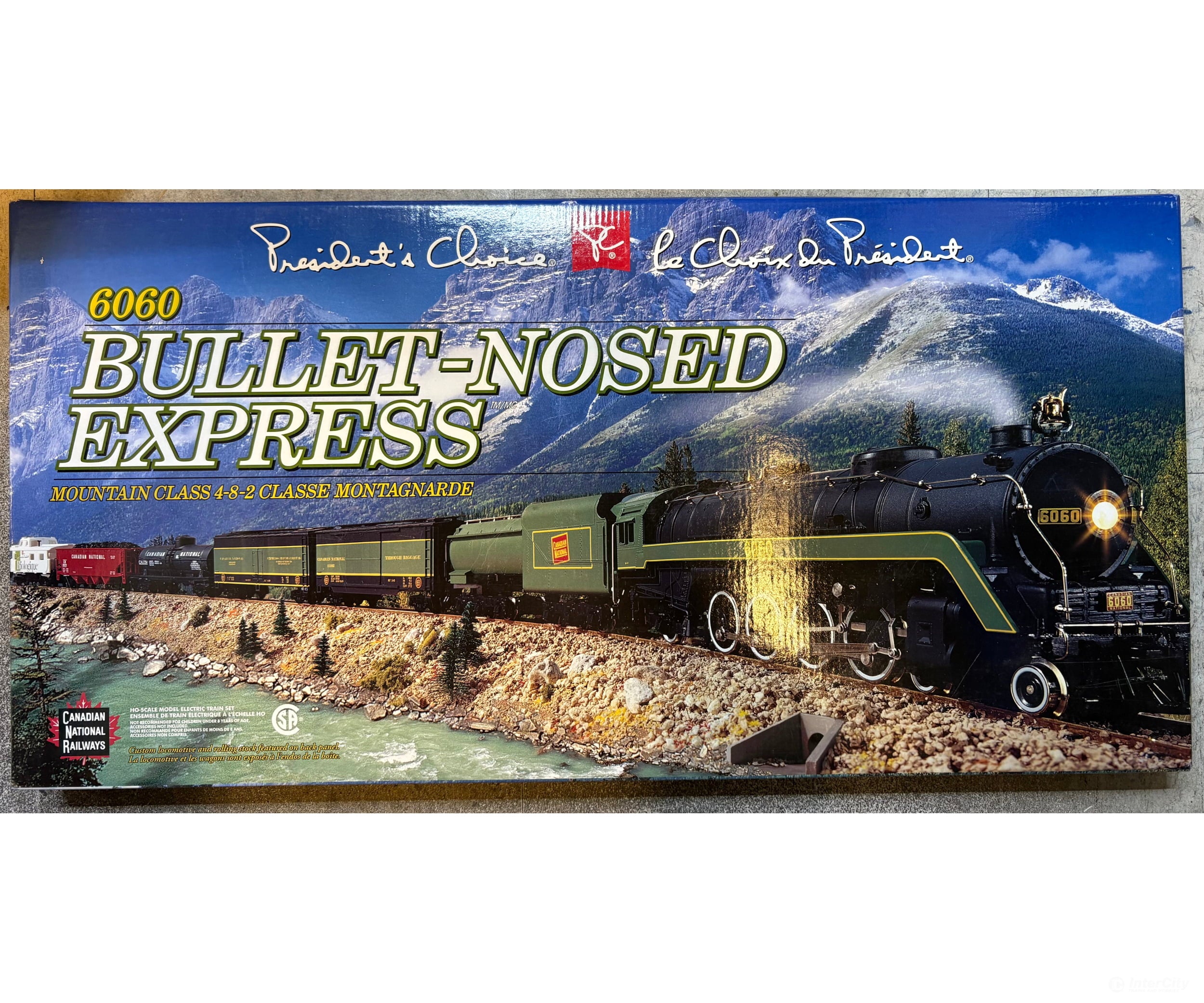 Mehano 6060 HO President Choice 6060 Bullet-Nosed Express Starter Set Canadian National (CN) 6060 Analog DC (#1)
