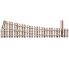 Micro Engineering HO 14713 Code 83 Ladder Track System Turnout - #5b Right Hand Curved Diverging Track Track & Turnouts