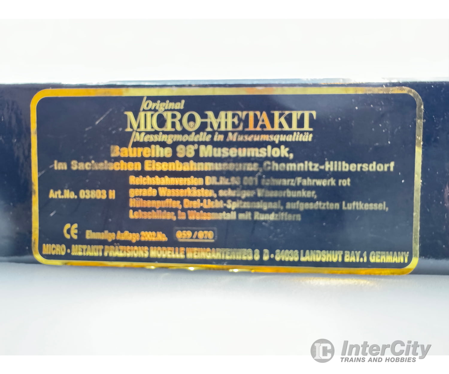 Micro Metakit 03803H Ho Dr Br 98 001 Meyer Steam Locomotive European Locomotives