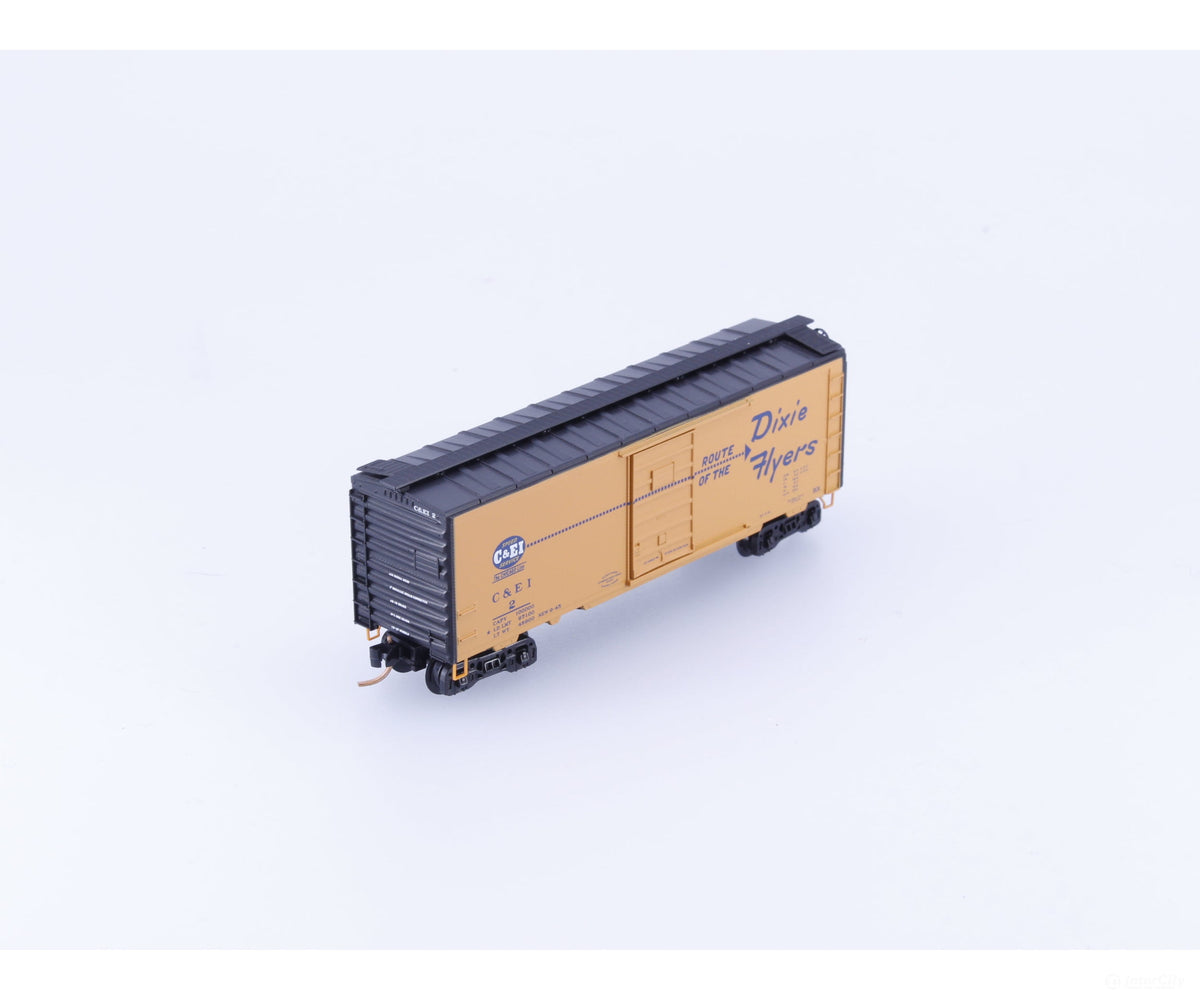 Micro Trains 020 00 702 N 40’ Standard Box Car Chicago & Eastern Illinois (CEI) C&EI 2 - Freight Cars