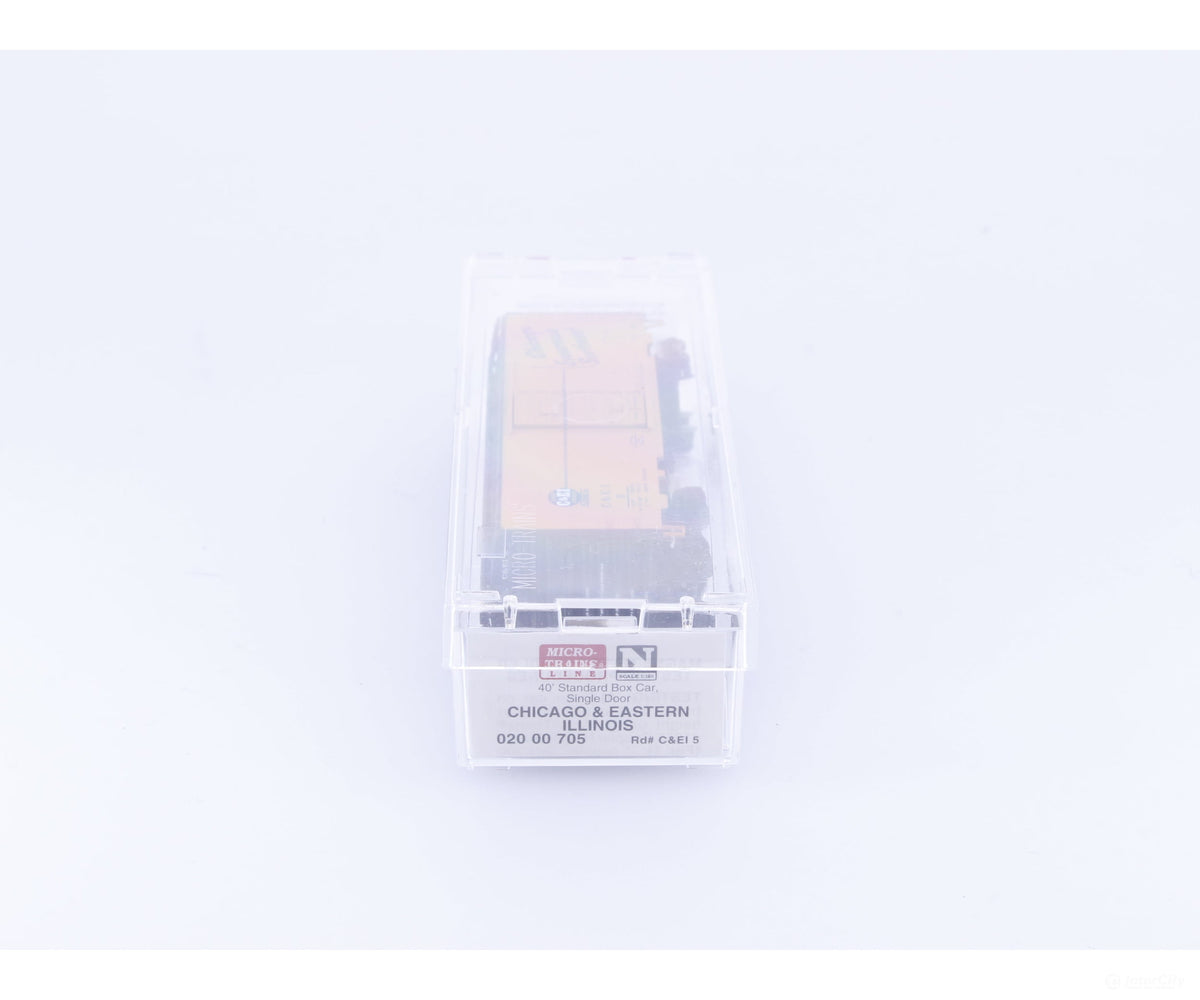 Micro Trains 020 00 705 N 40’ Standard Box Car Chicago & Eastern Illinois (CEI) C&EI 5 - Freight Cars