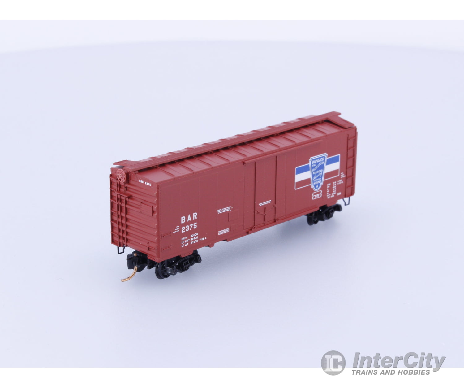 Micro Trains 02100580 N Boxcar 40’ Steel Plug Door Bangor and Aroostook BAR 2375 Freight Cars