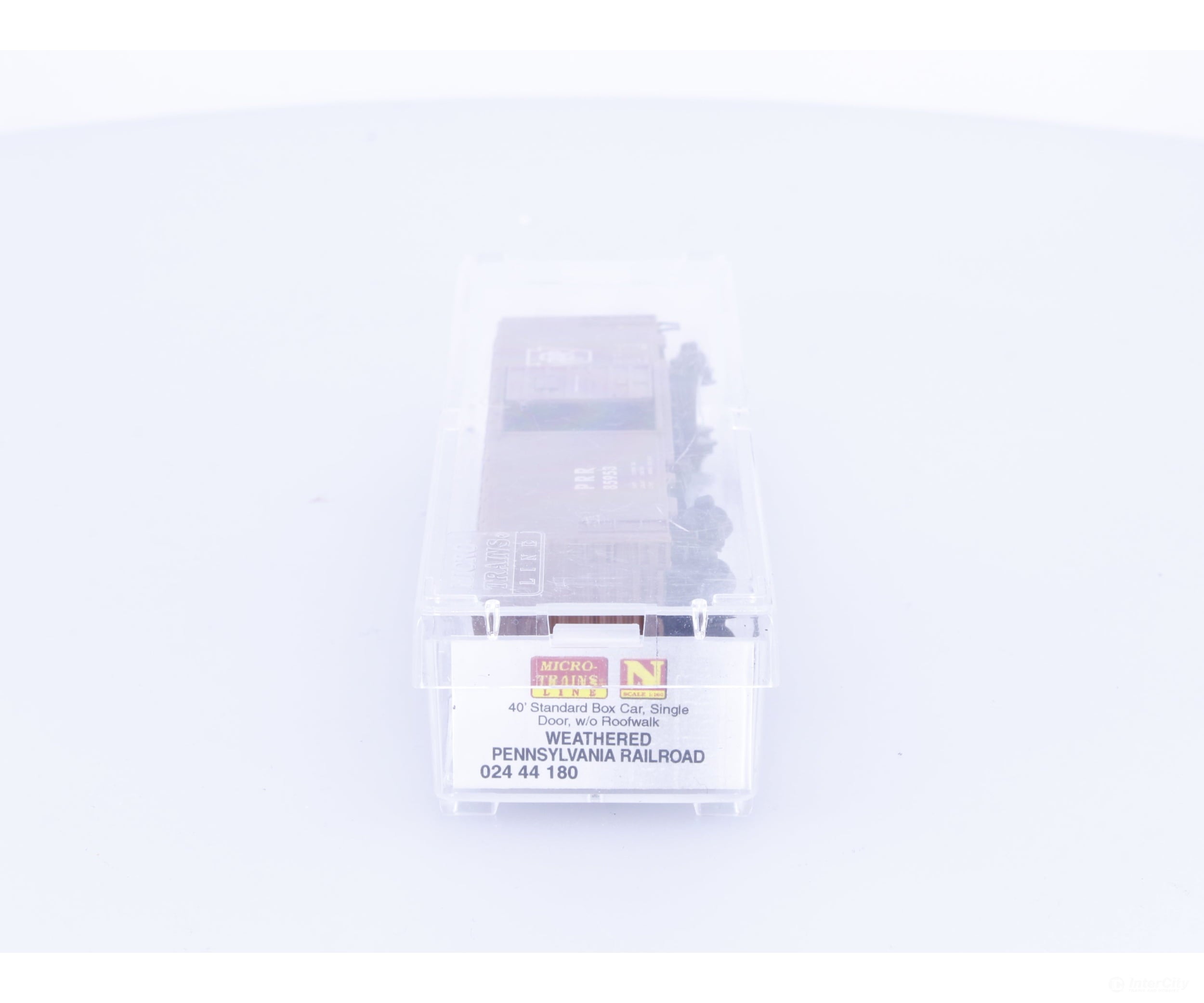 Micro Trains 02444180 N 40’ Single Door Boxcar Weathered Pennsylvania Railroad (PRR) 85953 - Freight Cars