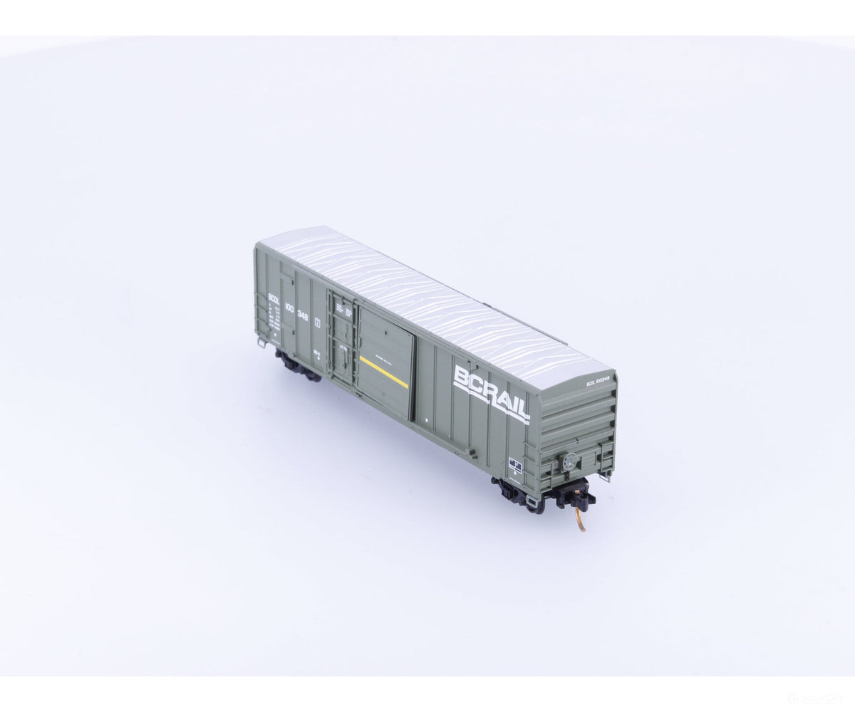 Micro Trains 02600050 N 50’ Combination Door Box Car #2 British Columbia Railway (BCOL) 100348 - Freight Cars