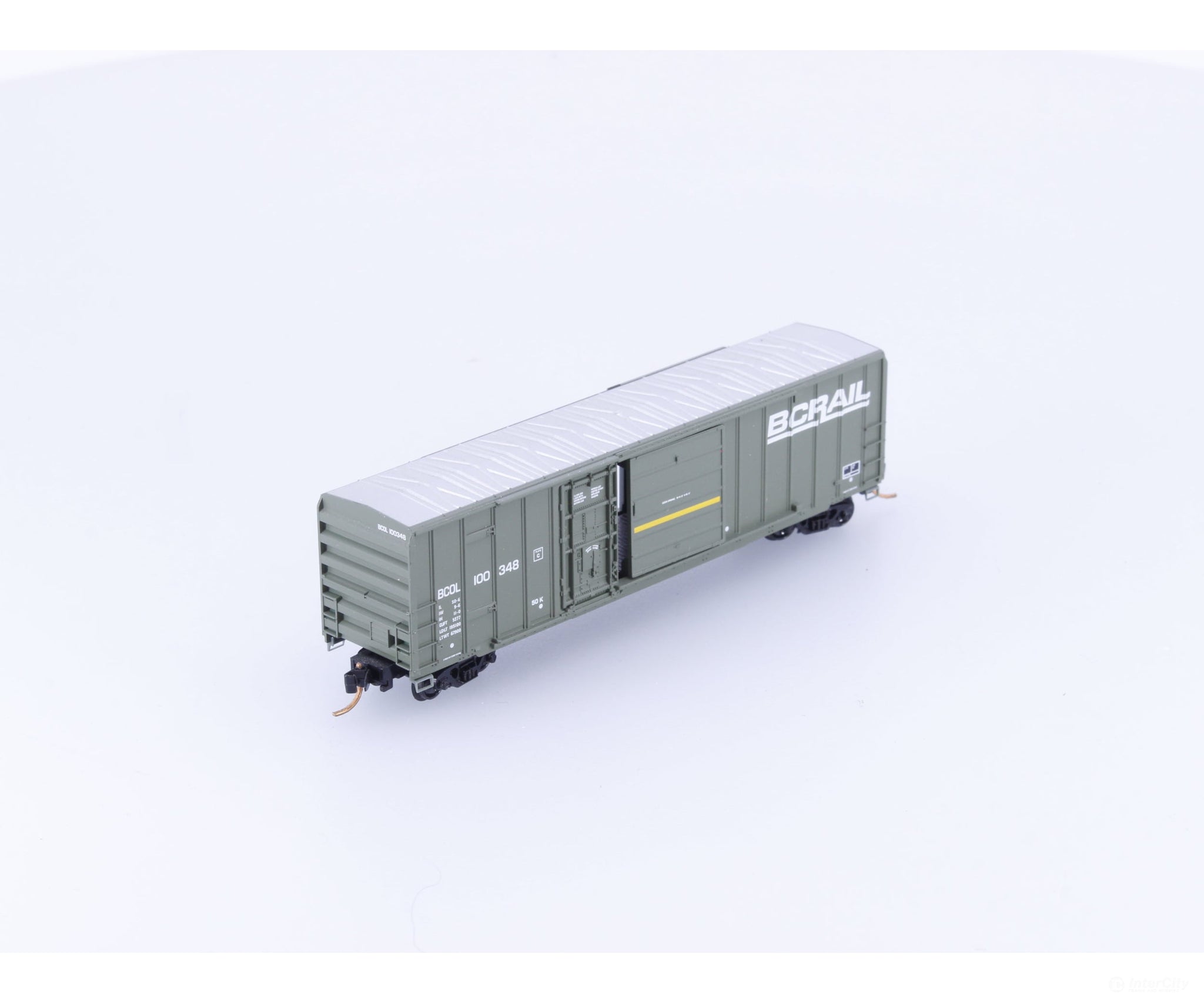 Micro Trains 02600050 N 50’ Combination Door Box Car British Columbia Railway (BCOL) 100348 - Freight Cars