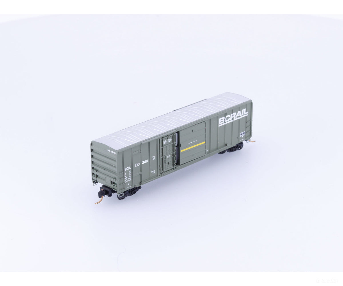 Micro Trains 02600050 N 50’ Combination Door Box Car British Columbia Railway (BCOL) 100348 - Freight Cars