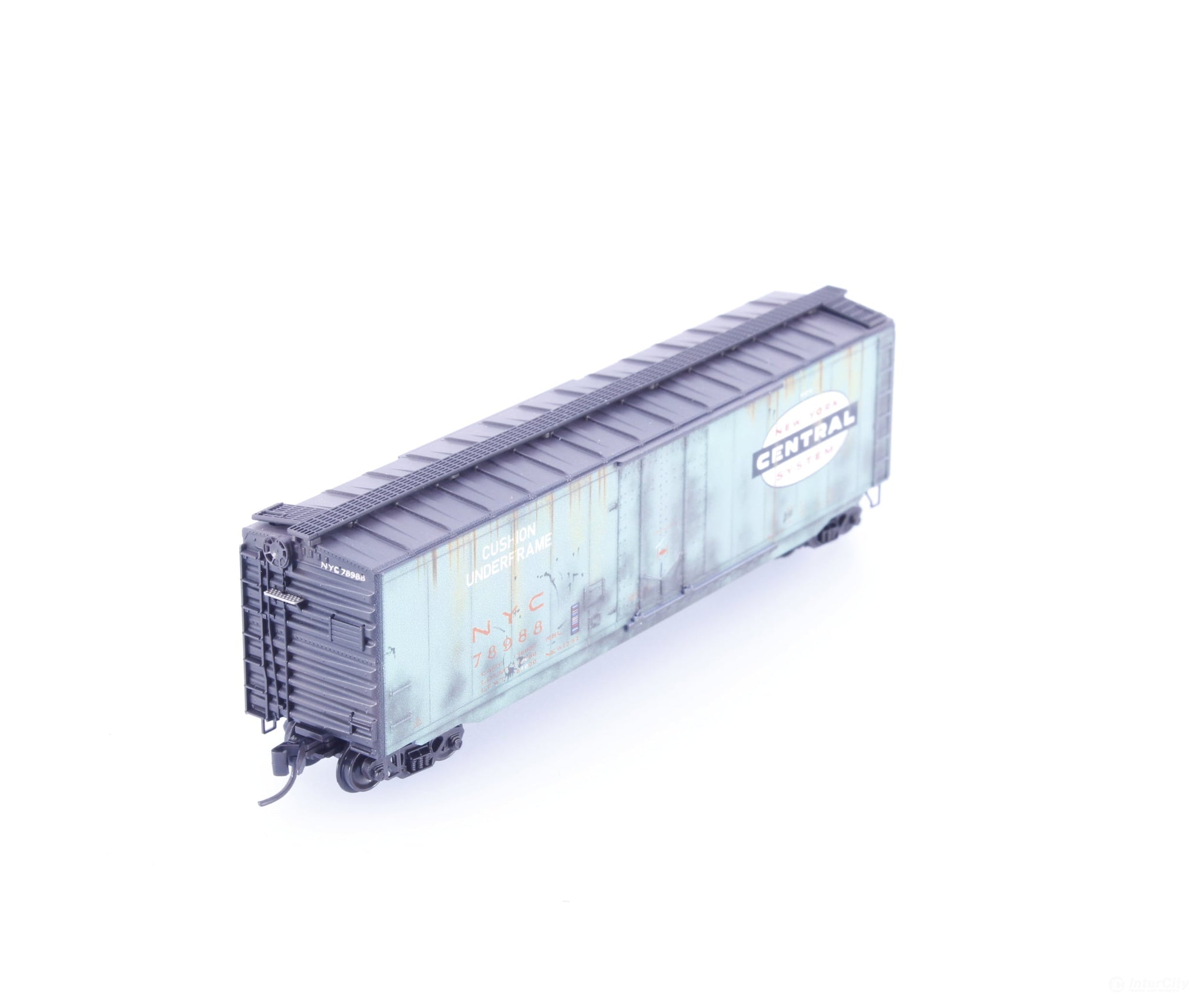 Micro Trains 03244530 N 50’ Single Door Boxcar Factory Weathered New York Central (NYC) 78998 - Freight Cars