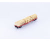 Micro Trains 04500280 N 50’ Flat Car Fishbelly Side w/ Log Load #1 Canadian Pacific (CP) 301227 - Freight Cars