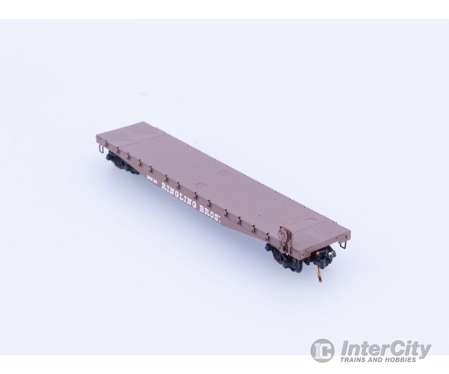 Micro Trains 04500391 N 50’ Fishbelly Side Flatcar Ringling Bros. and Barnum & Bailey (RBX) 30 Freight Cars