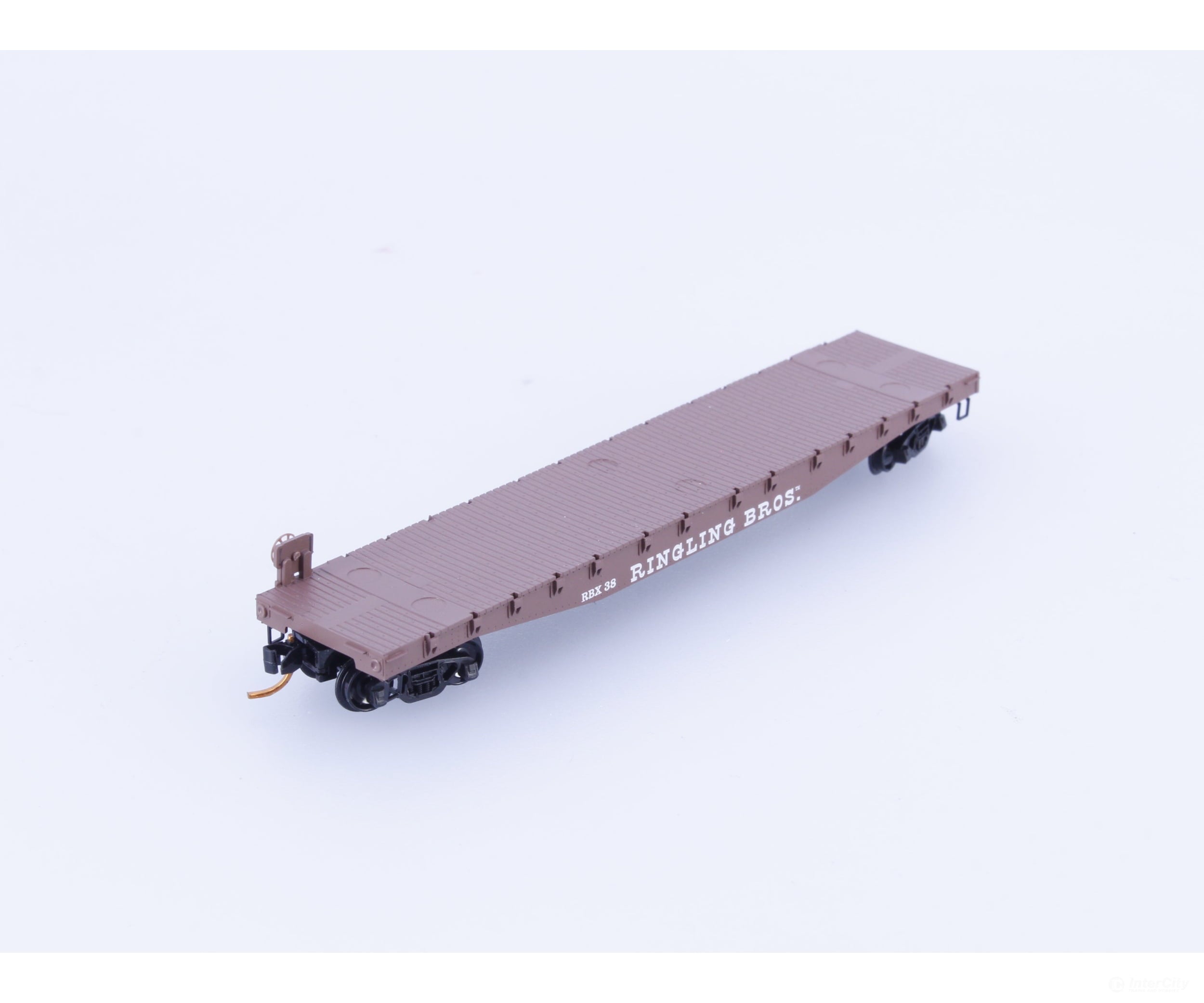Micro Trains 04500394 N 50’ Fishbelly Side Flatcar Ringling Bros. and Barnum & Bailey (RBX) 38 Freight Cars