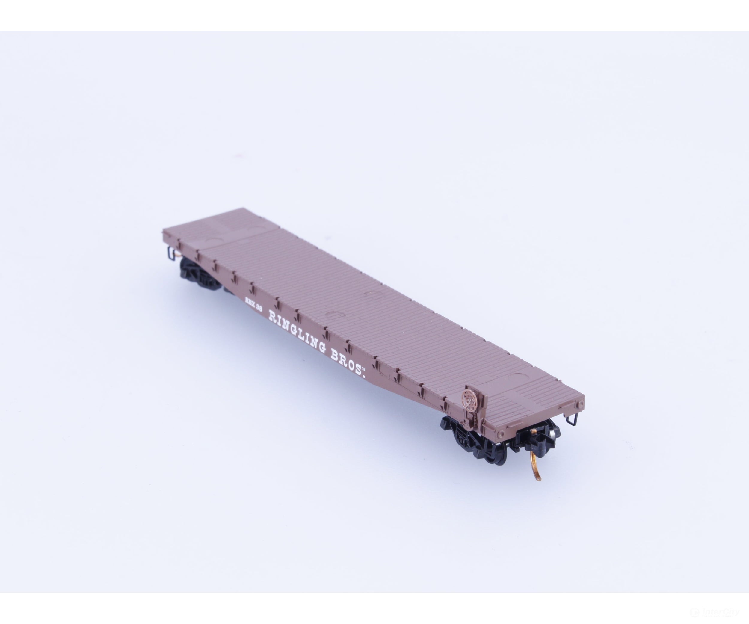 Micro Trains 04500394 N 50’ Fishbelly Side Flatcar Ringling Bros. and Barnum & Bailey (RBX) 38 Freight Cars