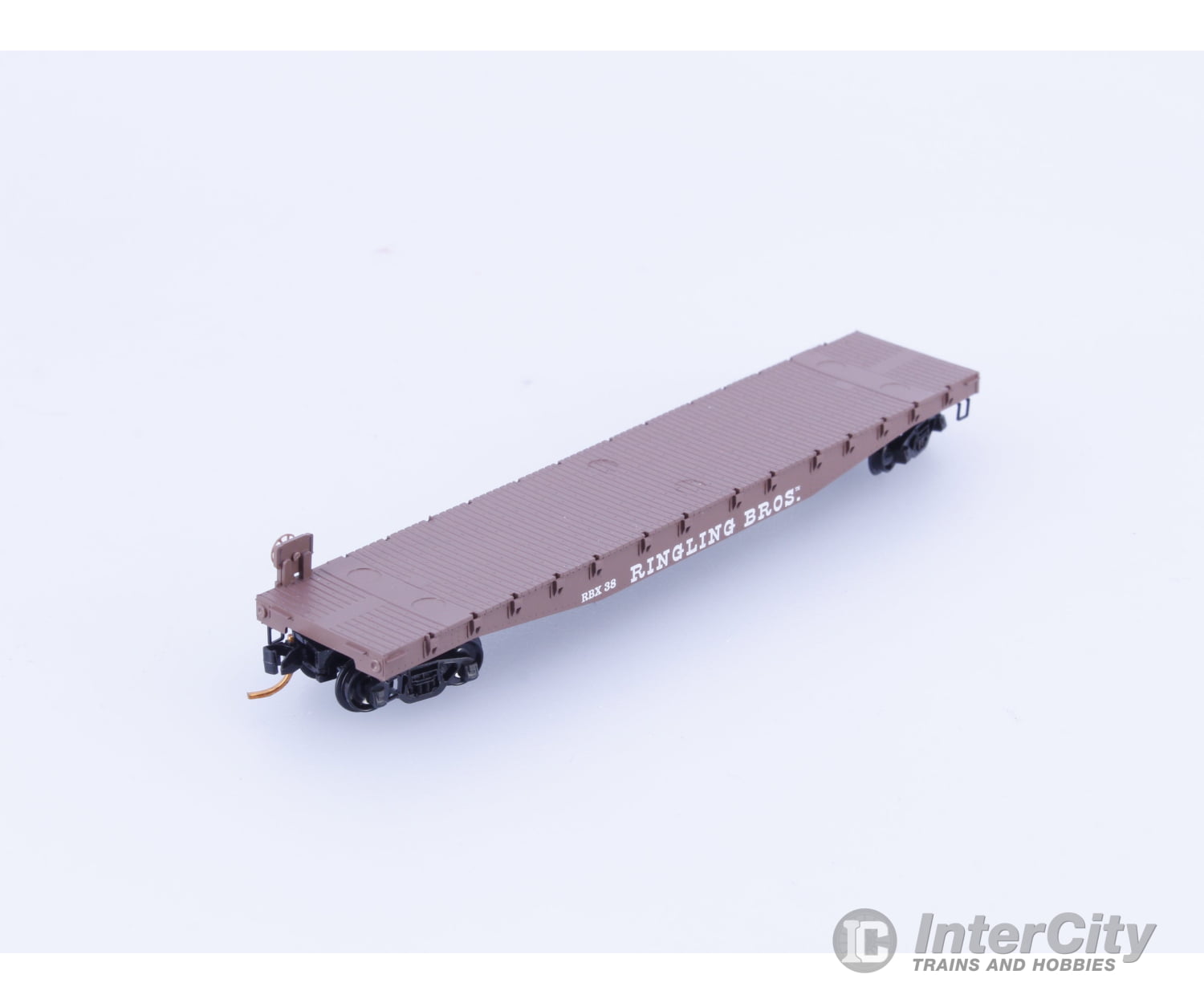 Micro Trains 04500394 N 50’ Fishbelly Side Flatcar Ringling Bros. and Barnum & Bailey (RBX) 38 Freight Cars