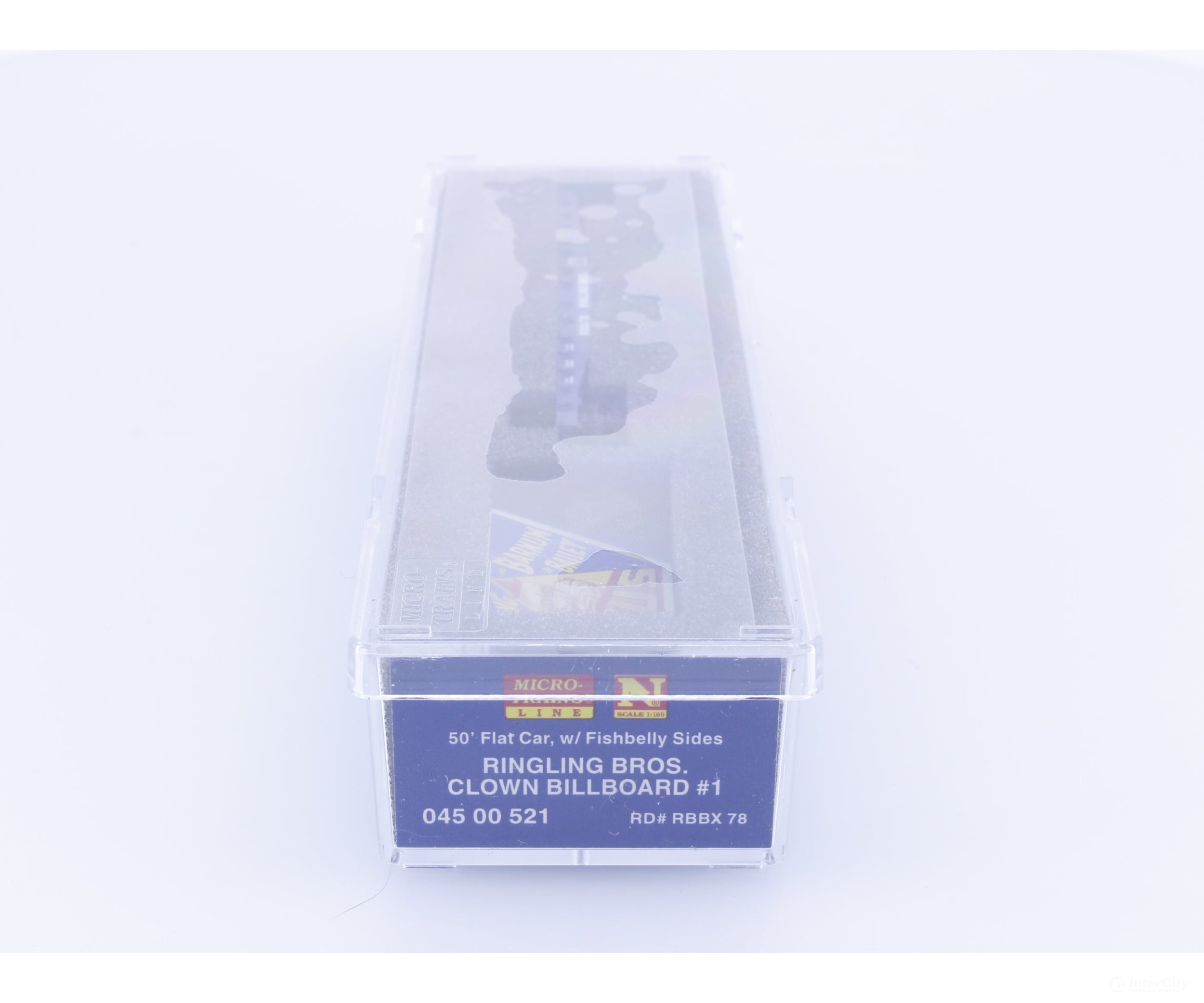 Micro Trains 04500521 N 50’ Fishbelly Side Flatcar Ringling Bros. and Barnum & Bailey (RBBX) 78 Freight Cars