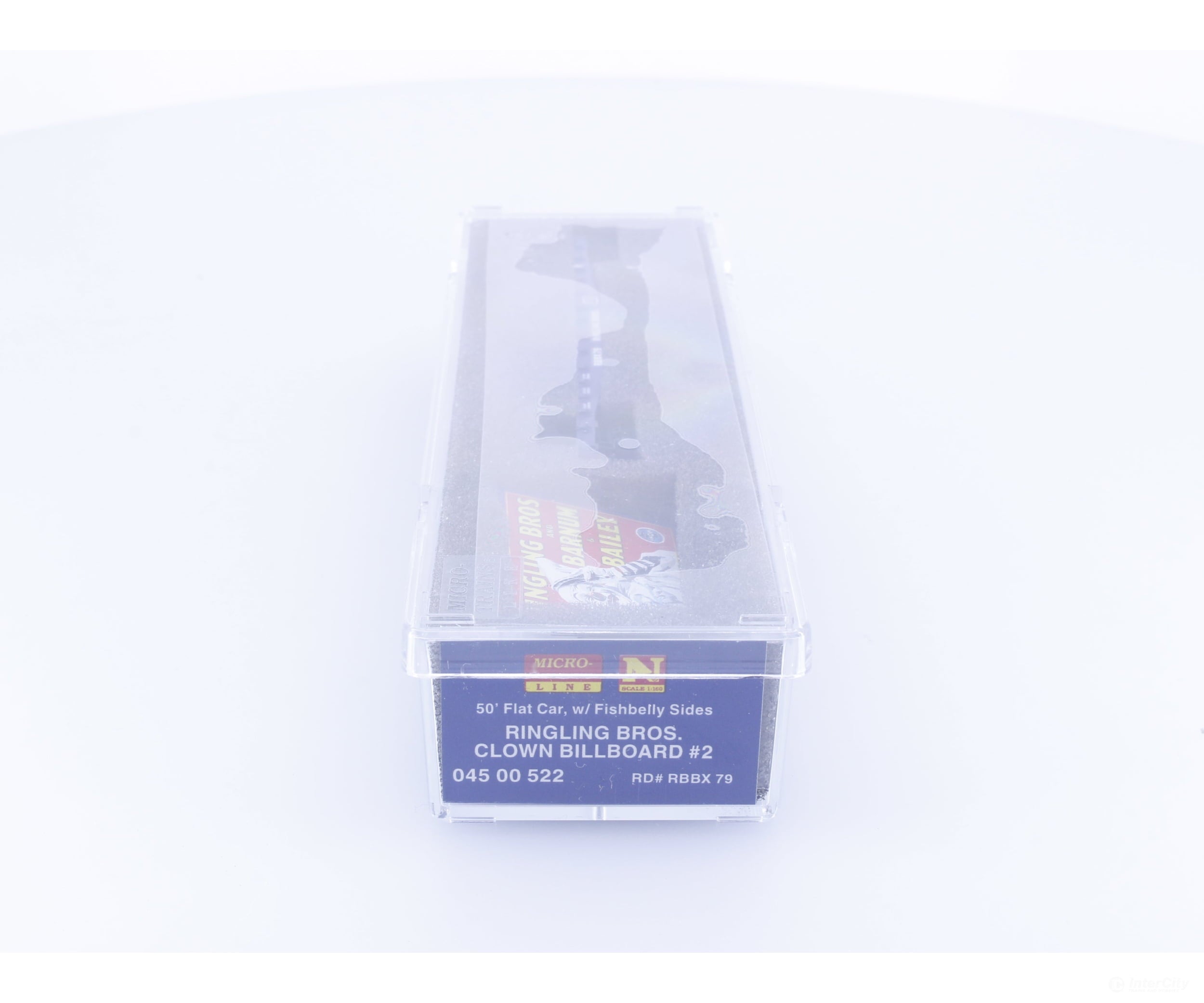 Micro Trains 04500522 N 50’ Fishbelly Side Flatcar Ringling Bros. and Barnum & Bailey (RBBX) 79 Freight Cars