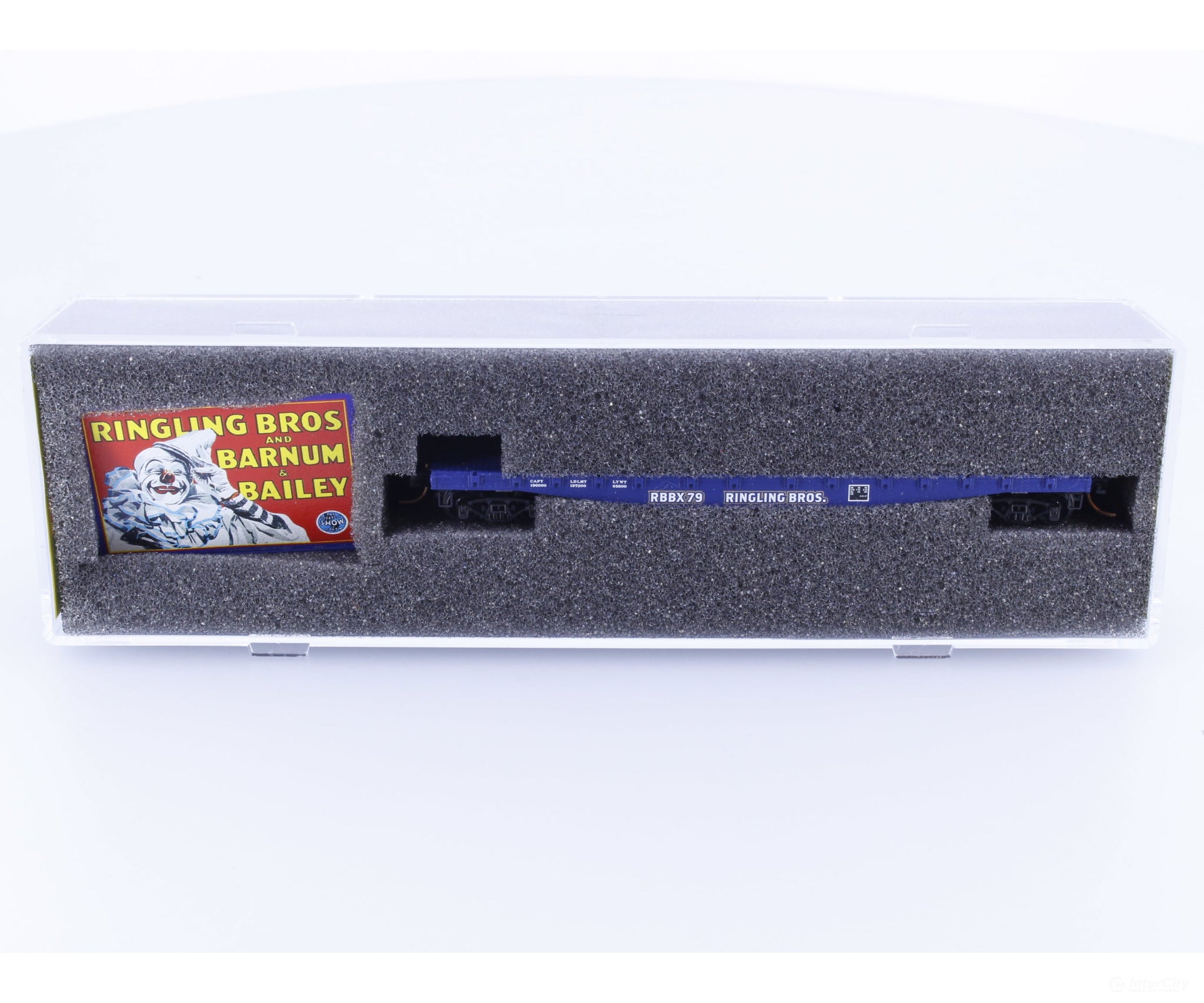 Micro Trains 04500522 N 50’ Fishbelly Side Flatcar Ringling Bros. and Barnum & Bailey (RBBX) 79 Freight Cars