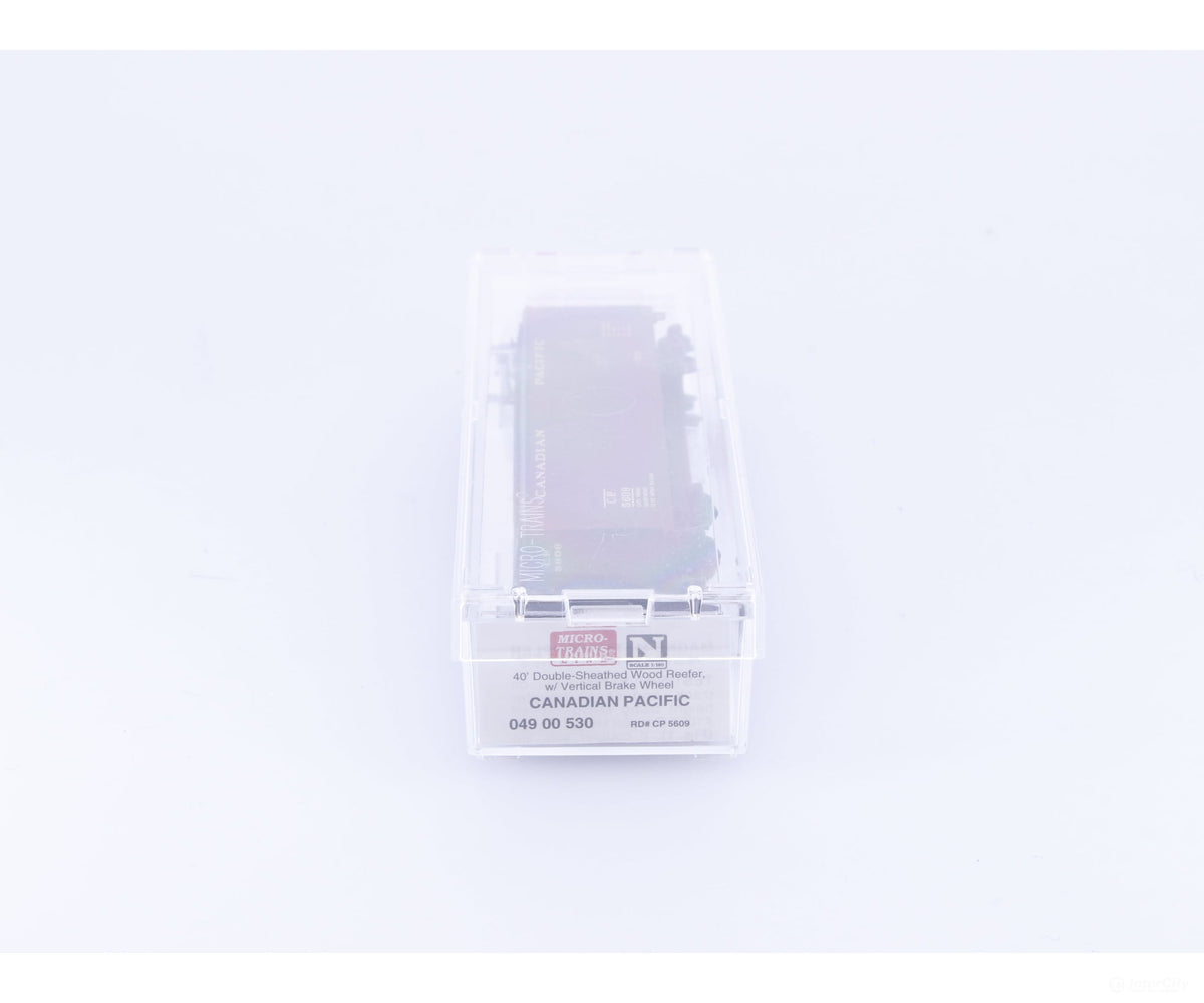 Micro Trains 04900530 N Reefer Ice 40’ Wood Canadian Pacific (CP) 5609 - Freight Cars