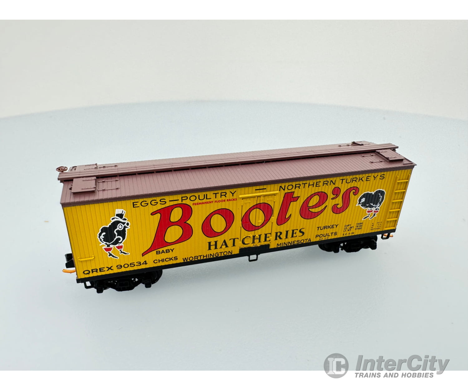 Micro Trains 04900620 N 40’ Double-Sheathed Wood Reefer Bootes Hatcheries Qrex 90534 Freight Cars