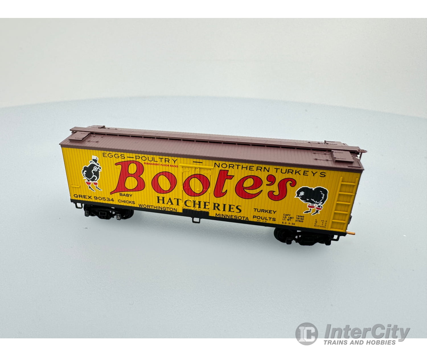 Micro Trains 04900620 N 40’ Double-Sheathed Wood Reefer Bootes Hatcheries Qrex 90534 Freight Cars