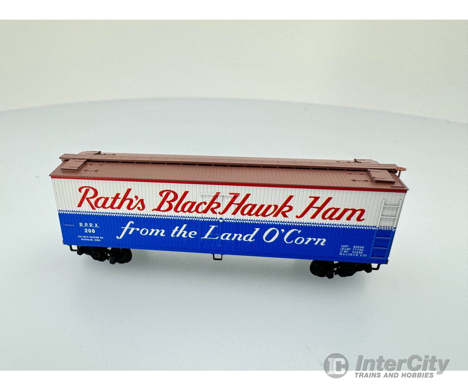 Micro Trains 04900630 N 40’ Double-Sheathed Wood Reefer Rath’s Blackhawk Ham R.p.r.x. 208