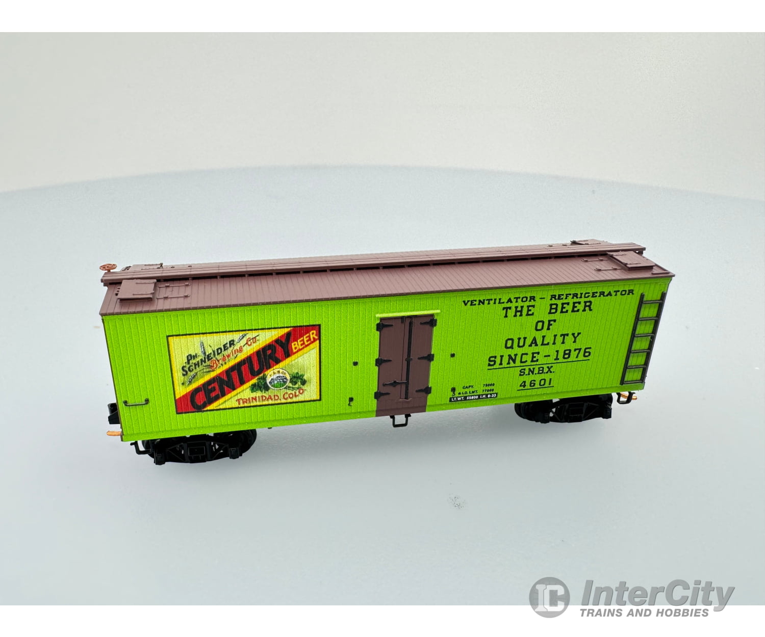 Micro Trains 04900680 N 40’ Double-Sheathed Wood Reefer Century Beer Ph Schneider Brewing Co.