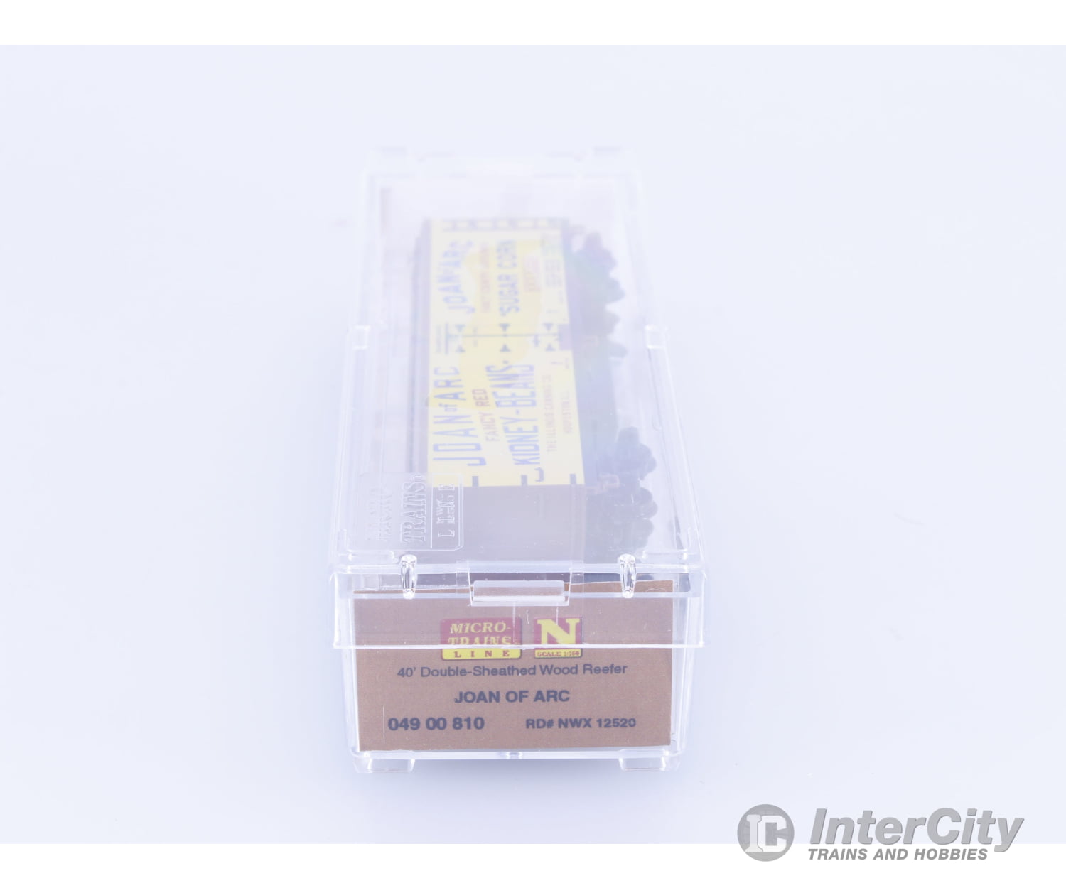 Micro Trains 04900810 N 40’ Double Sheathed Wood Reefer Joan of Arc Illinois Canning (NWX) 12520 Freight Cars