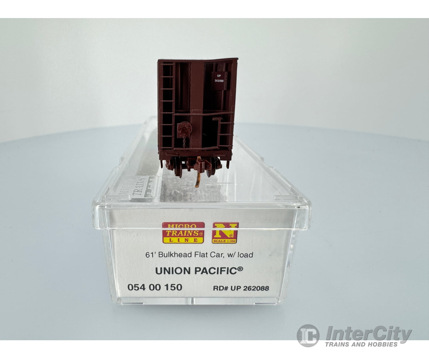 Micro Trains 054 00 150 N 61’ Bulkhead Flat Car W/Load Union Pacific (Up) Up 262088 Freight Cars