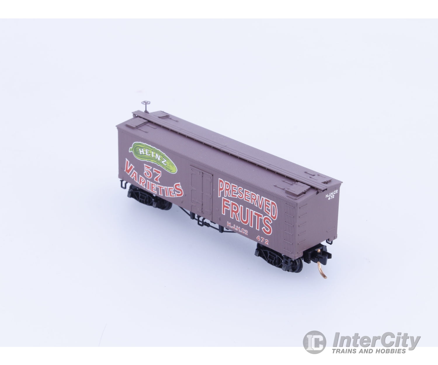 Micro Trains 05800270 N 36’ Wood Sheathed Ice Reefer with Truss Rods Preserved Fruits Heinz (HJHCo) 472 Freight Cars