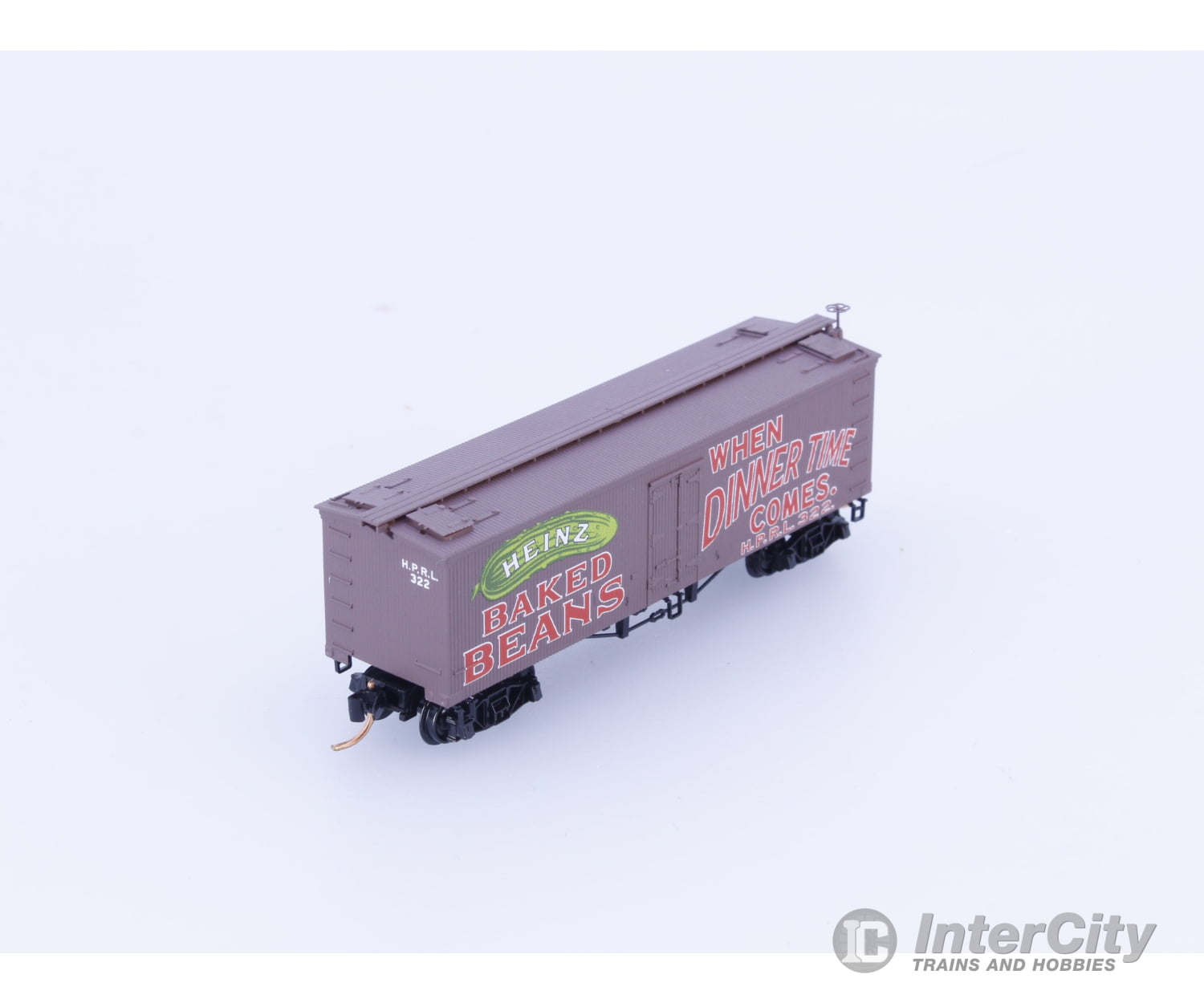 Micro Trains 05800310 N 36’ Wood Sheathed Ice Reefer with Truss Rods When Dinner Time Comes Heinz (HPRL) 322 Freight