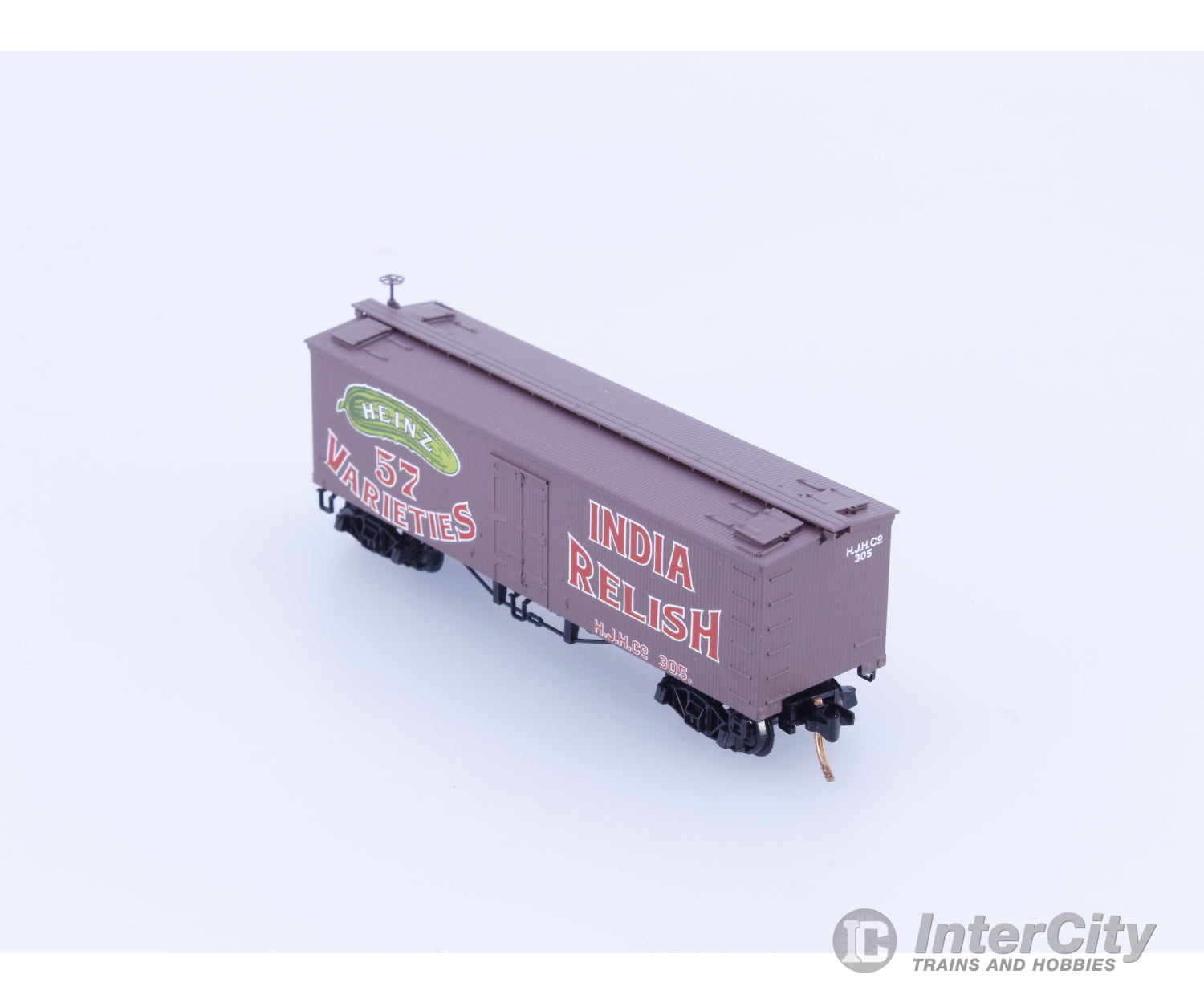 Micro Trains 05800320 N 36’ Wood Sheathed Ice Reefer with Truss Rods India Relish Heinz (HJHCo) 305 Freight Cars