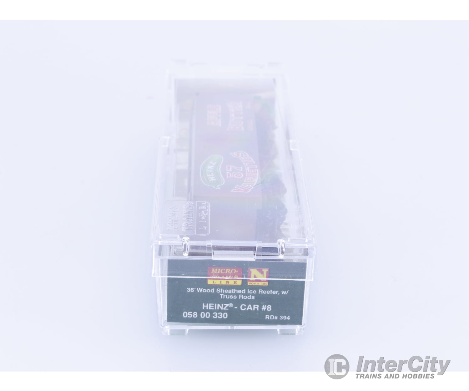 Micro Trains 05800330 N 36’ Wood Sheathed Ice Reefer with Truss Rods Apple Butter Heinz (HPRL) 394 Freight Cars