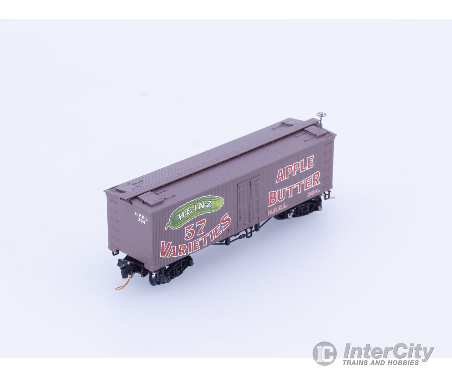 Micro Trains 05800330 N 36’ Wood Sheathed Ice Reefer with Truss Rods Apple Butter Heinz (HPRL) 394 Freight Cars