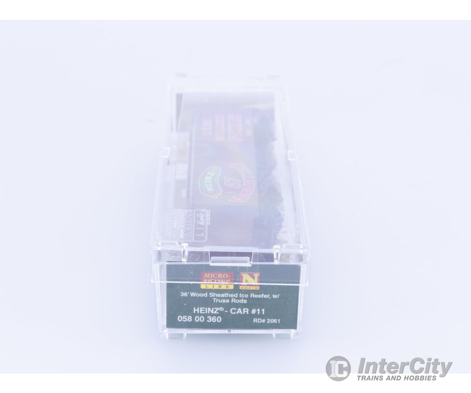 Micro Trains 05800360 N 36’ Wood Sheathed Ice Reefer with Truss Rods Relish Sour Mixed Pickles (HPFL) 2061 Freight Cars