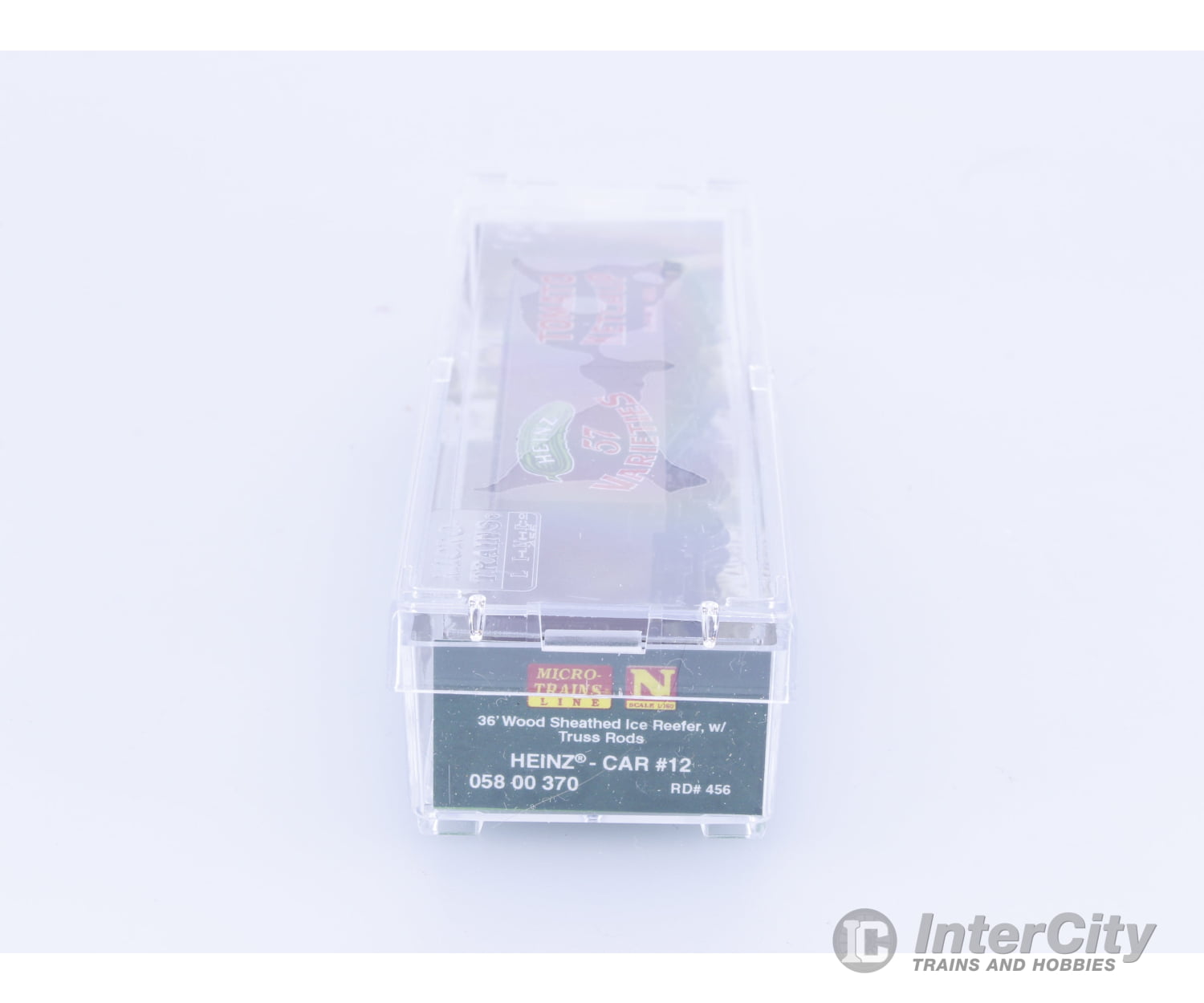 Micro Trains 05800370 N 36’ Wood Sheathed Ice Reefer with Truss Rods Tomato Ketchup Heinz (HJHCo) 456 Freight Cars