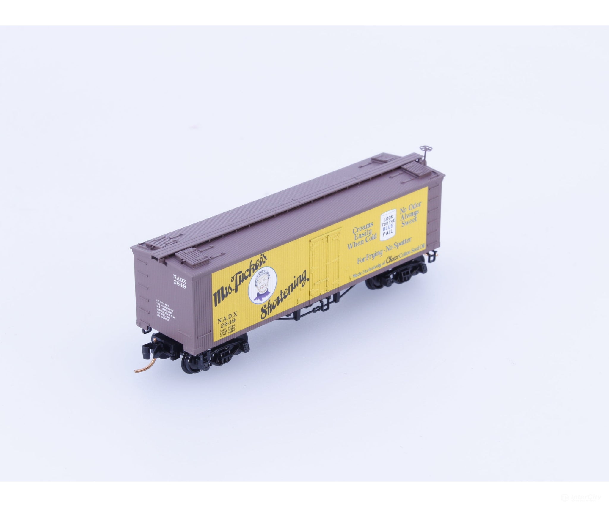 Micro Trains 05800470 N 36’ Wood Sheathed Ice Reefer Mrs Tuckers Shortening (NADX) 2649 Freight Cars