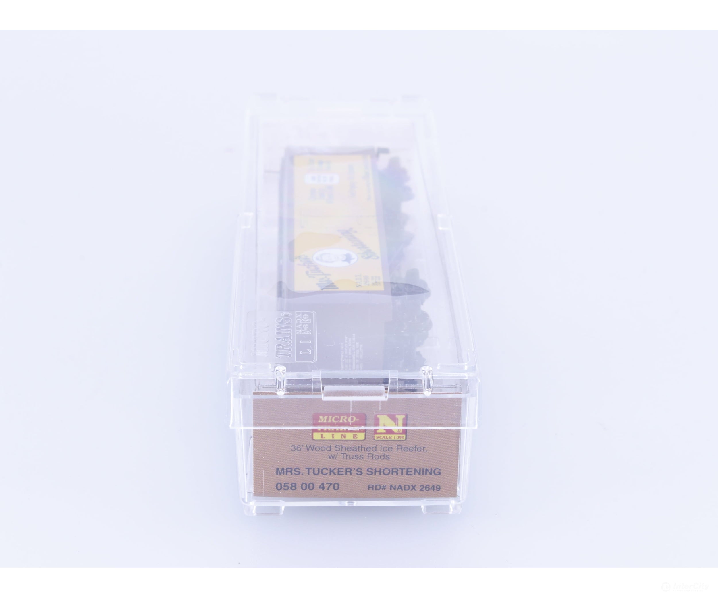 Micro Trains 05800470 N 36’ Wood Sheathed Ice Reefer Mrs Tuckers Shortening (NADX) 2649 Freight Cars