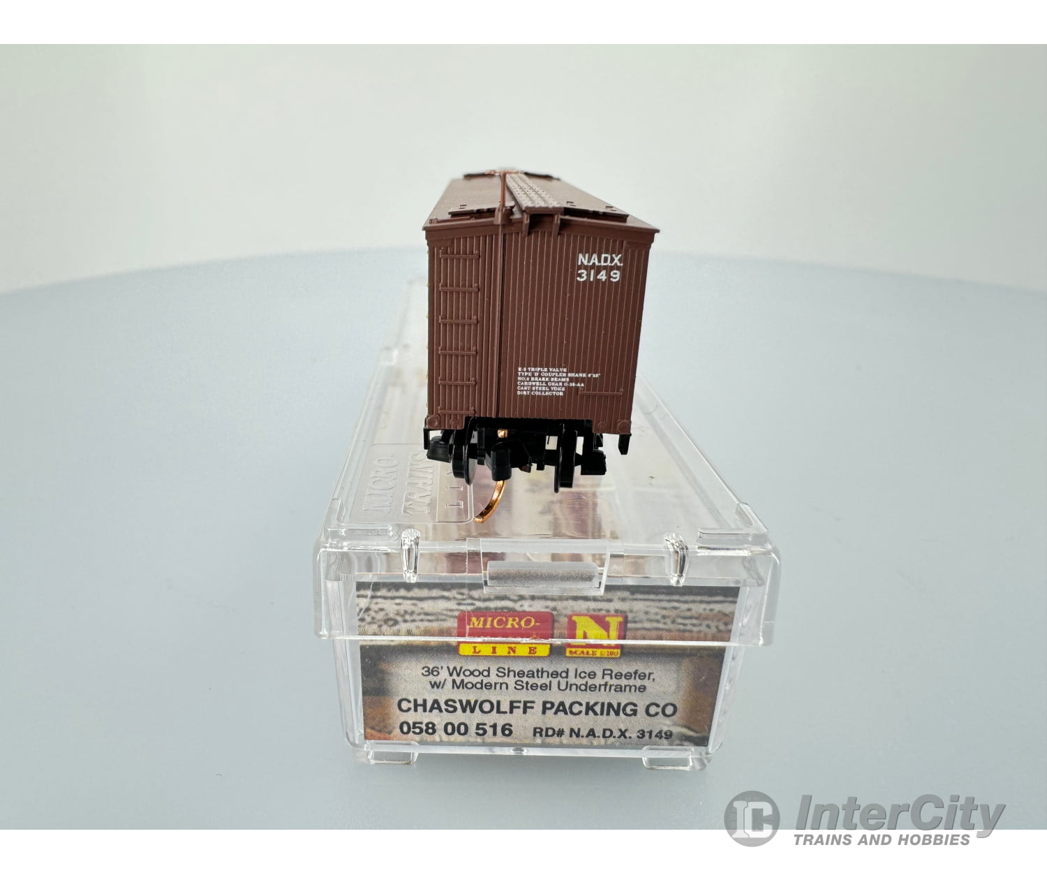 Micro Trains 05800516 N 36’ Wood Sheathed Ice Reefer Chaswolff Packing Co. N.a.d.x. 3149 Freight