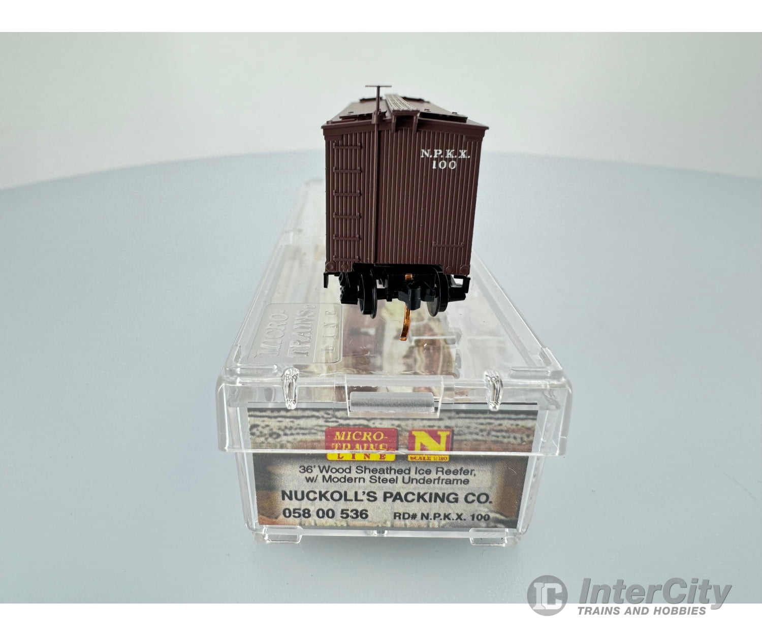 Micro Trains 05800536 N 36’ Wood Sheathed Ice Reefer Nuckoll’s Packing Co. N.p.k.x. 100 Freight Cars