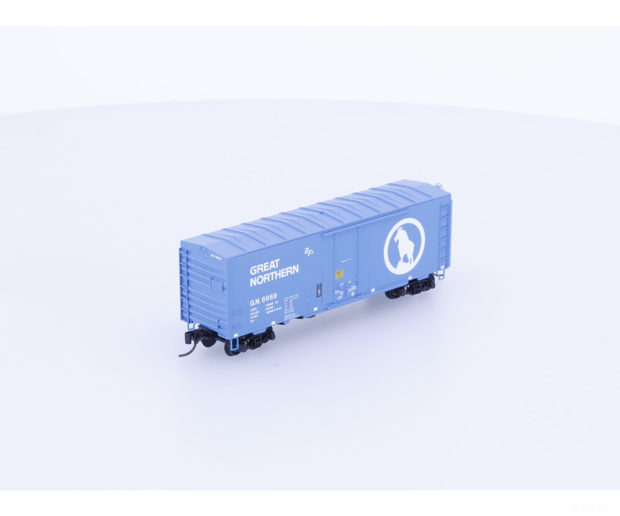 Micro Trains 07400037 N 40’ Standard Box Car Plug Door Great Northern (GN) 6669 Freight Cars