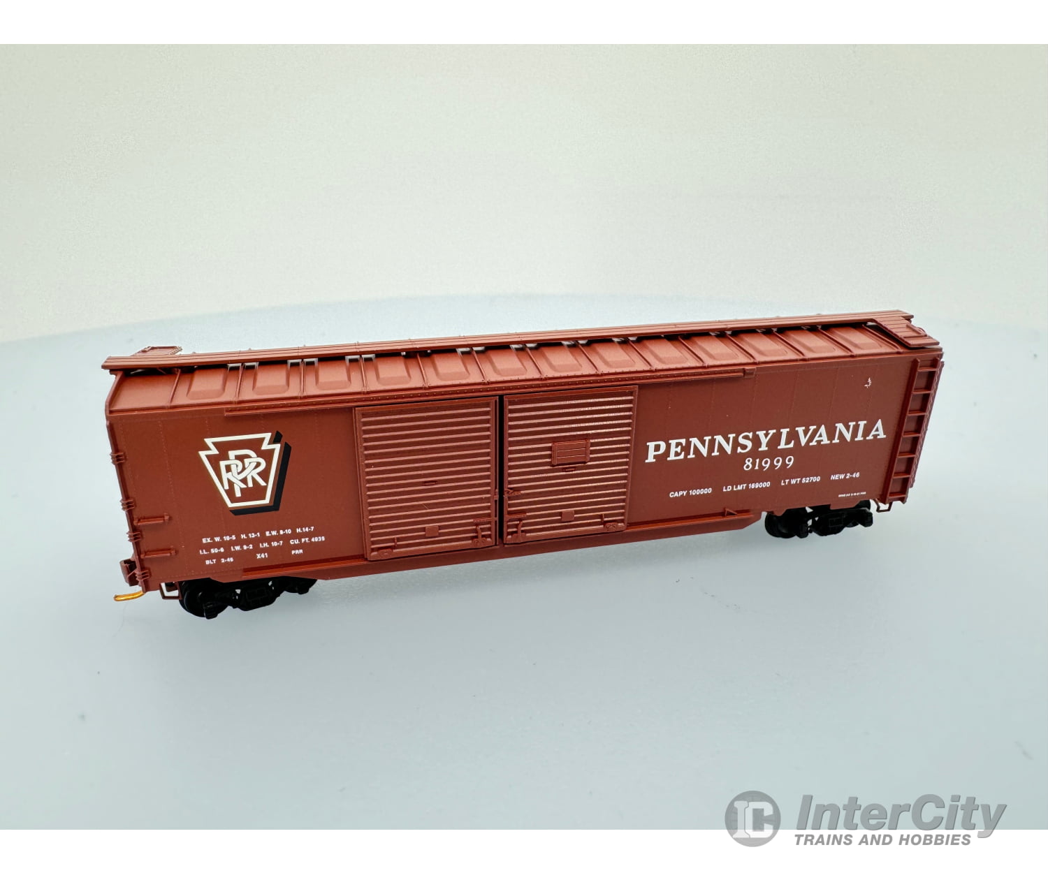 Micro Trains 078 00 010 N 50’ Auto Box Car Double Side Doors & End Door Pennsylvania Railroad