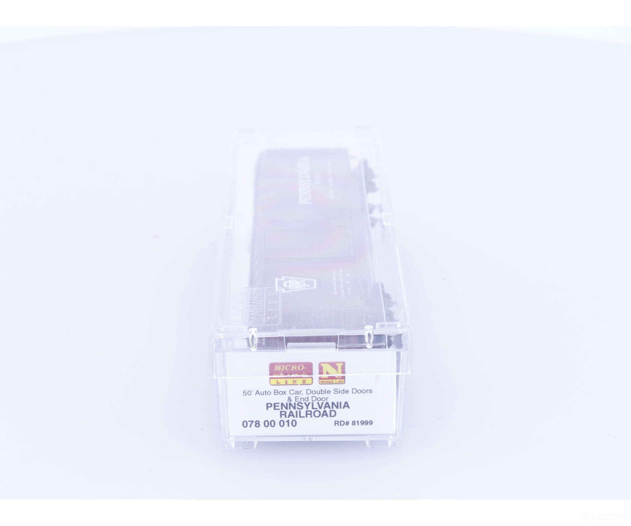 Micro Trains 07800810 N 50’ Auto Box Car Double Side Doors & End Door Pennsylvania Railroad (PRR) 81999 - Freight Cars